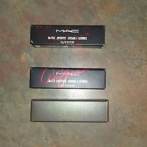 3 limited edition Mac Lipsticks